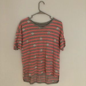 Gap Pink and Grey T-shirt